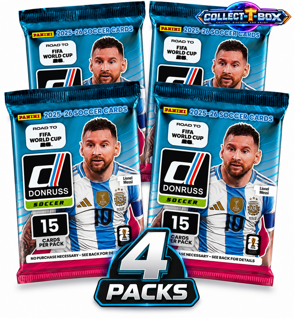 2025-26 Panini Donruss Soccer RTWC 15 Cards Pack (x 4)