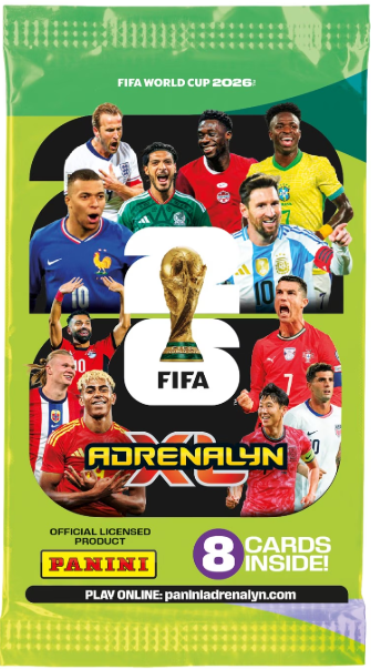 2026 Panini Fifa Adrenalyn XL World Cup  Soccer 8 Cards Pack (x 5)