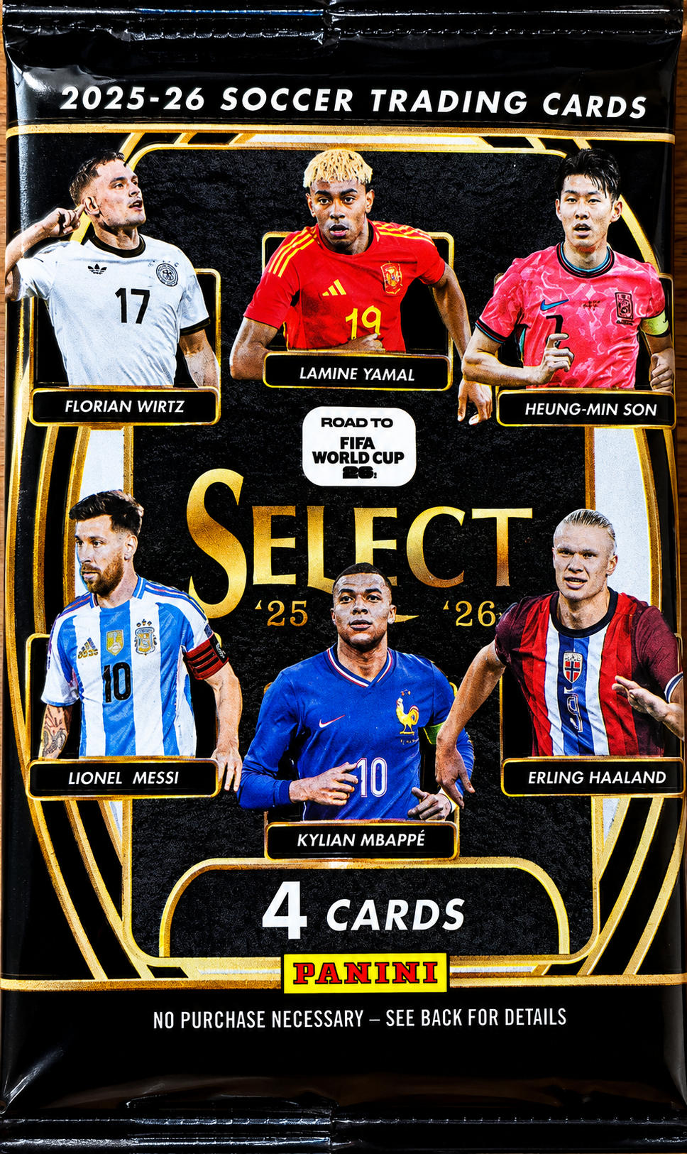 2026 Panini SELECT Road to FIFA World Cup 4 Cards pack (x 5)