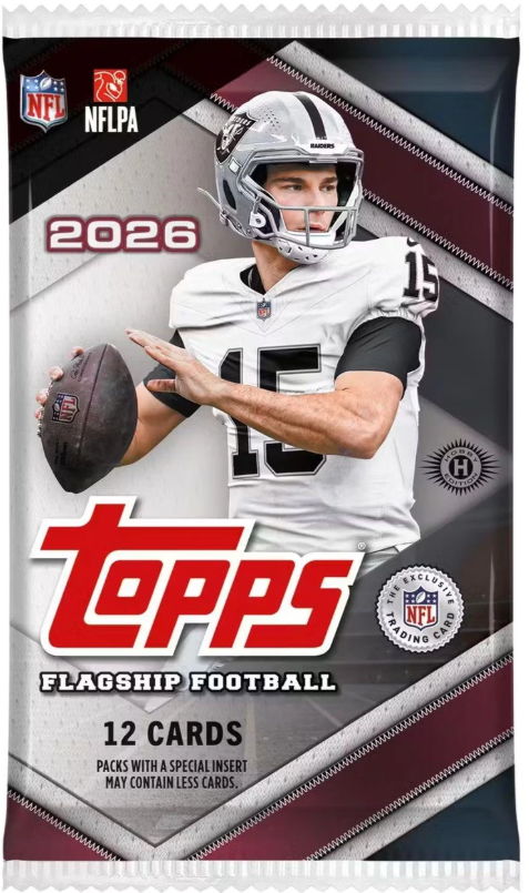2026 Topps Flagship Football 12 Cards Hobby Pack (x 4)
