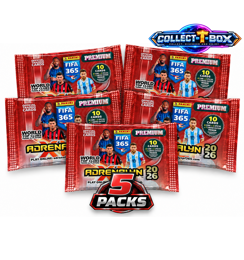 2026 Panini Fifa 365 Adrenalyn XL Premium 10 Cards Pack (x 5)