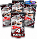 2026 Topps Flagship Football 12 Cards Hobby Pack (x 4)