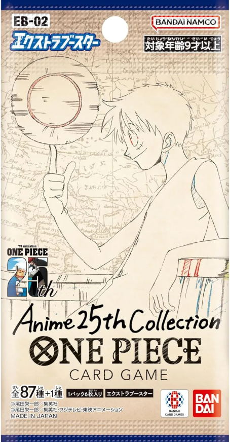 One Piece (JPN) EB-02 Anime 25th Collection Pack (x 4)
