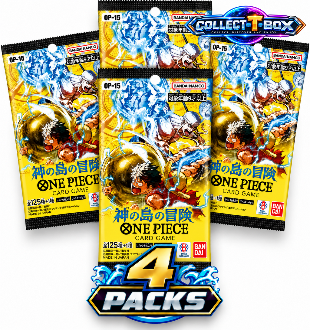 One Piece (JPN) OP-15 Adventure on Kami's Island Pack (x 4)