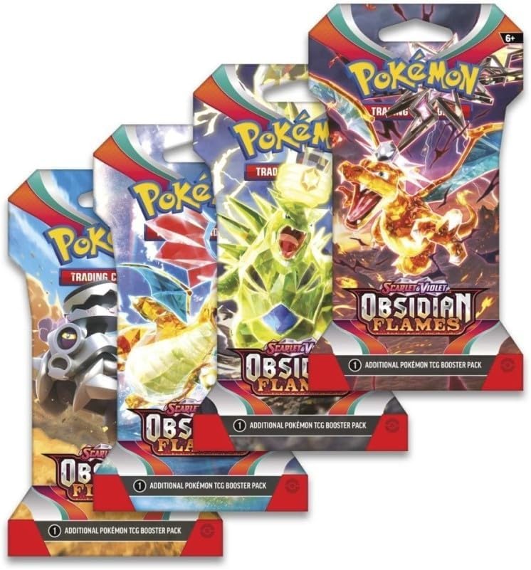 Pokemon Obsidian Flames Sleeved Booster Pack (x 4)