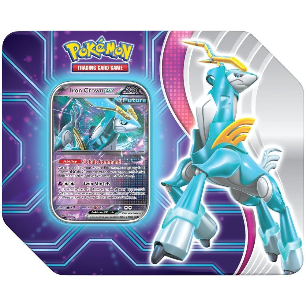 Pokemon Paradox Destinies Iron Crown EX Tin Box