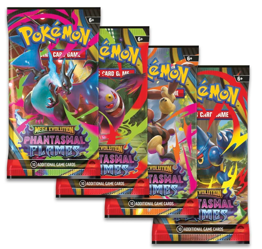 Pokemon Phantasmal Flames 10 Cards Pack (x 4)