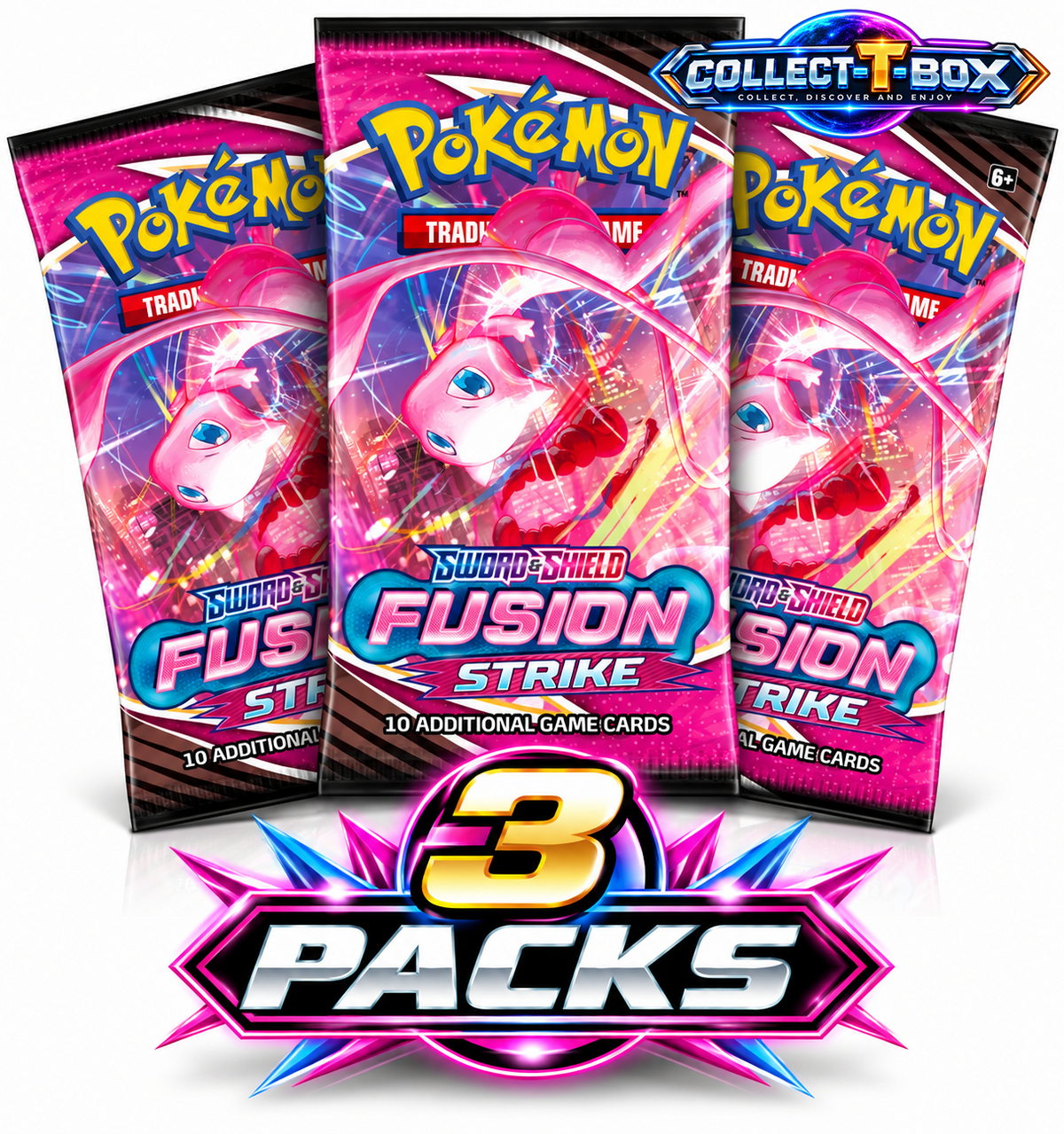 Pokemon Fusion Strike 10 Cards Pack (x 3)