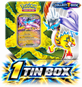 Pokemon Paradox Destinies Raging Bolt EX Tin Box