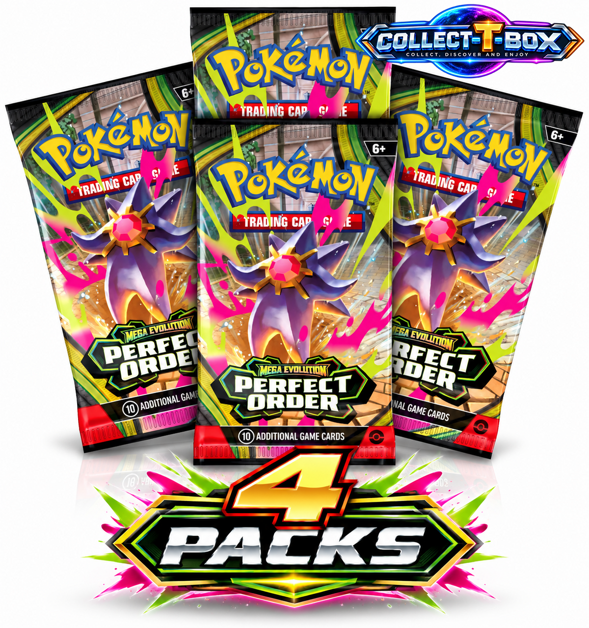 Pokemon Perfect Order 10 Cards Pack (x 4)