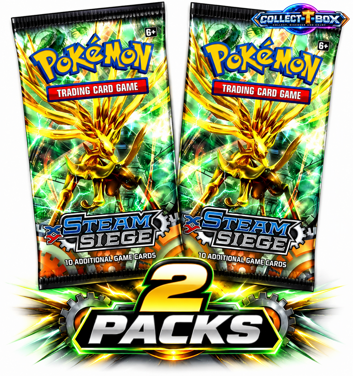 Pokemon Steam Siege 10 Cards Pack (x 2)
